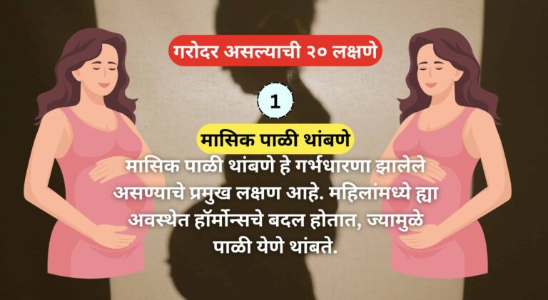 गरोदर असल्याची लक्षणे मराठी