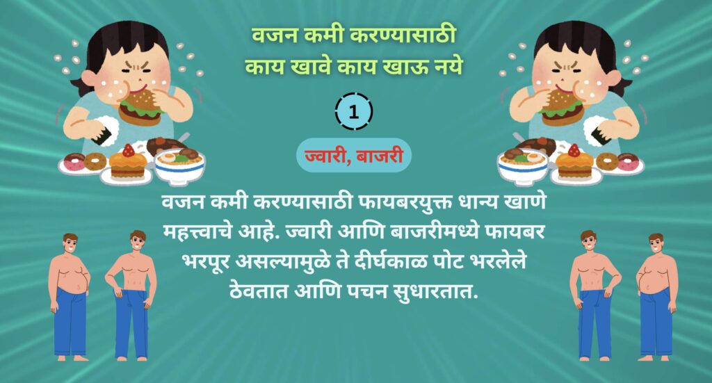 वजन कमी करण्यासाठी काय खावे काय खाऊ नये वजन कमी करण्यासाठी काय खावे काय खाऊ नये