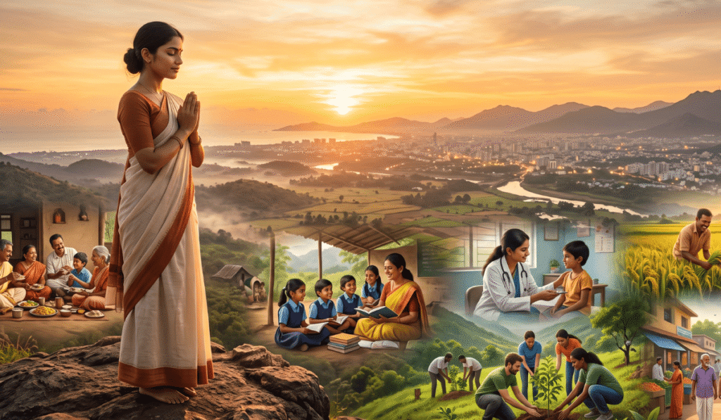 Vishwa Prarthana Benefits in Marathi – विश्व प्रार्थना म्हणणारे कुटुंब